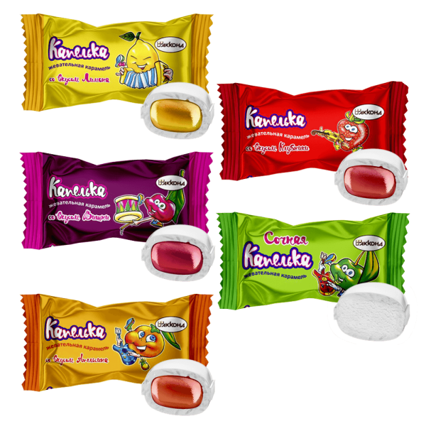 Капелька МИКС карамель 1*5 кг Акконд